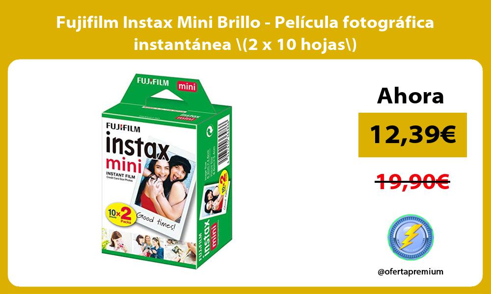 Fujifilm Instax Mini Brillo Película fotográfica instantánea 2 x 10 hojas