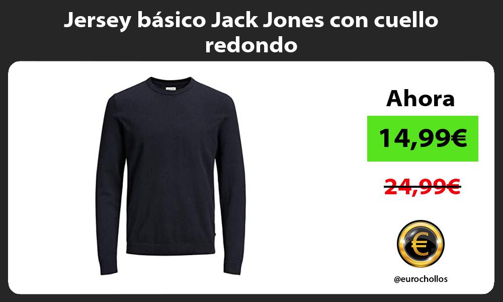 Jersey básico Jack Jones con cuello redondo