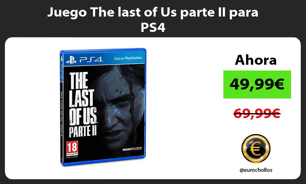 Juego The last of Us parte II para PS4