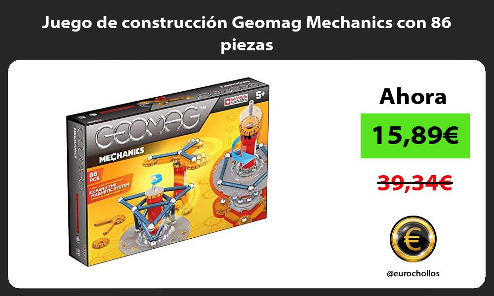 Juego de construcción Geomag Mechanics con 86 piezas
