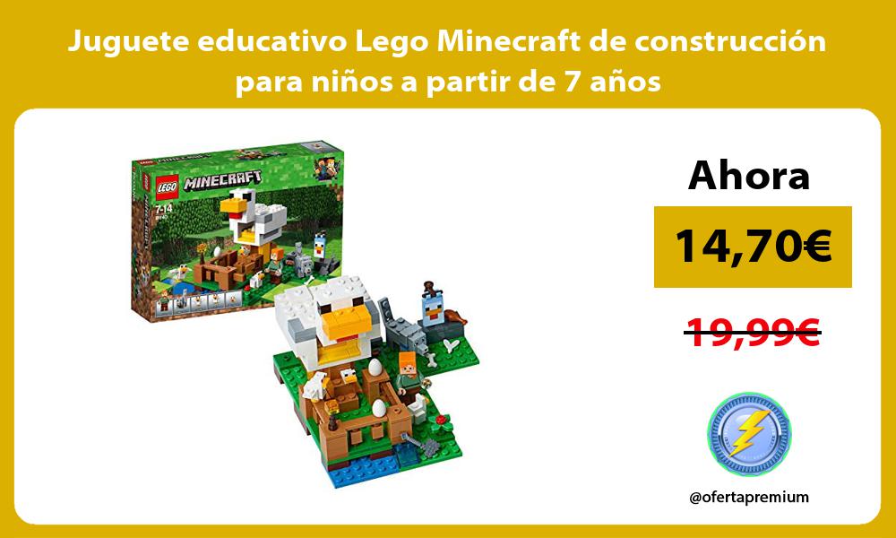 Juguete educativo Lego Minecraft de construcción para niños a partir de 7 años