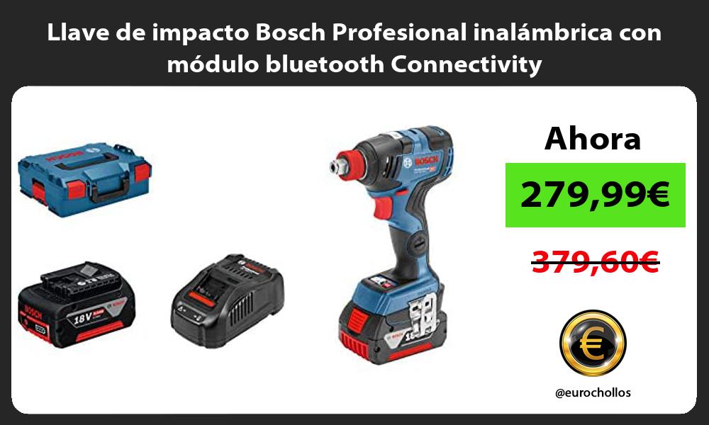 Llave de impacto Bosch Profesional inalámbrica con módulo bluetooth Connectivity