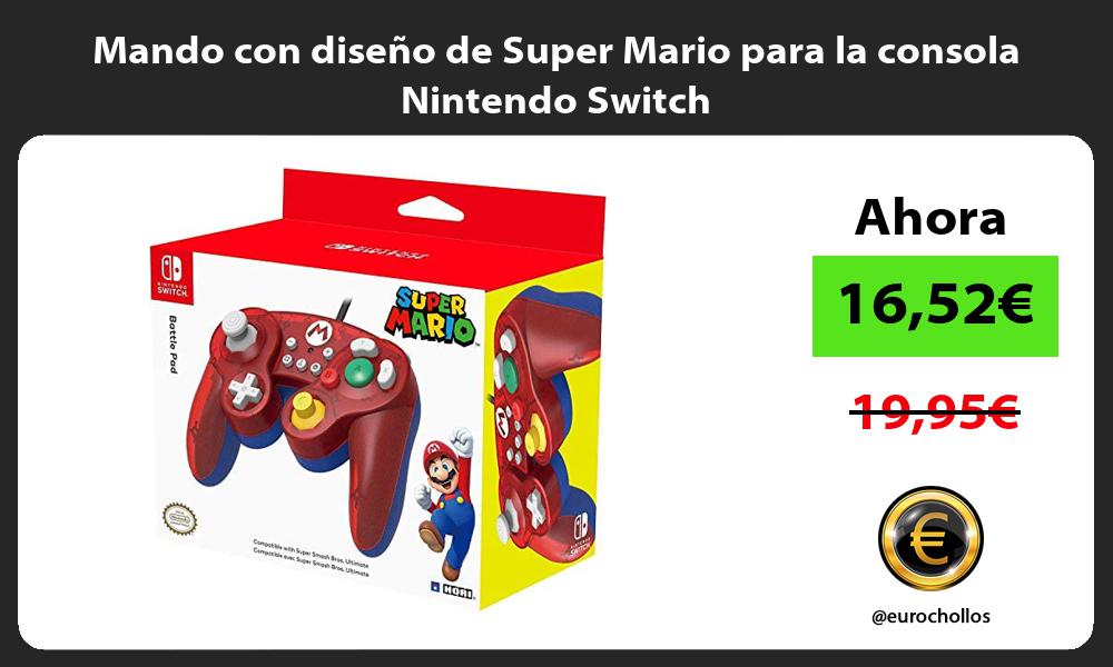 Mando con diseño de Super Mario para la consola Nintendo Switch