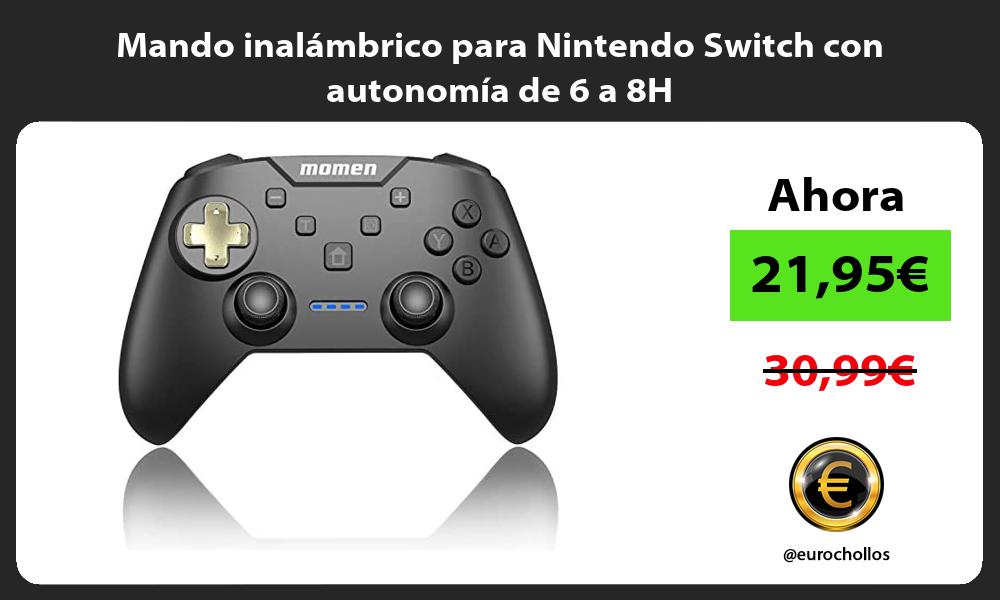 Mando inalámbrico para Nintendo Switch con autonomía de 6 a 8H