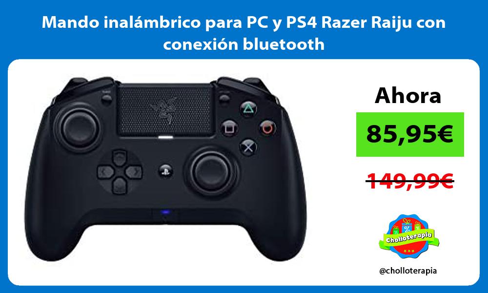 Mando inalámbrico para PC y PS4 Razer Raiju con conexión bluetooth