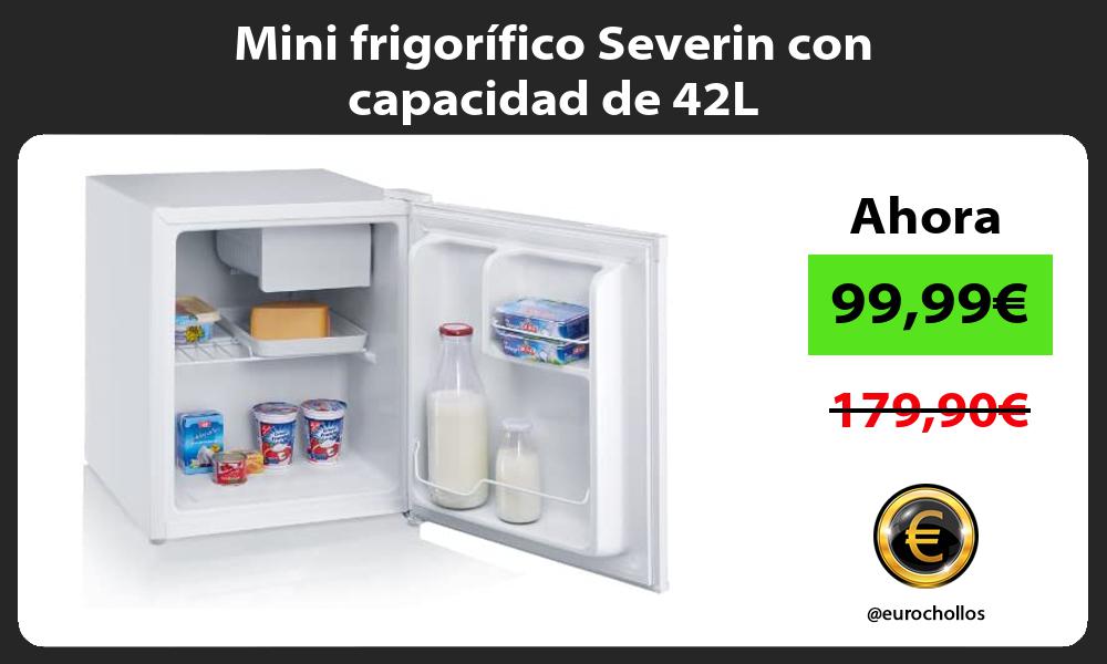 Mini frigorífico Severin con capacidad de 42L
