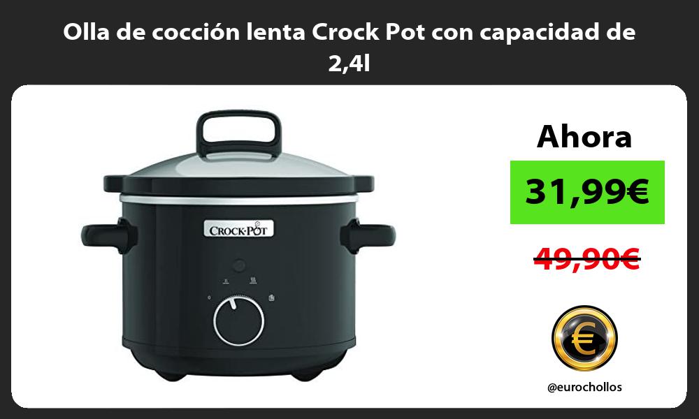 Olla de cocción lenta Crock Pot con capacidad de 24l