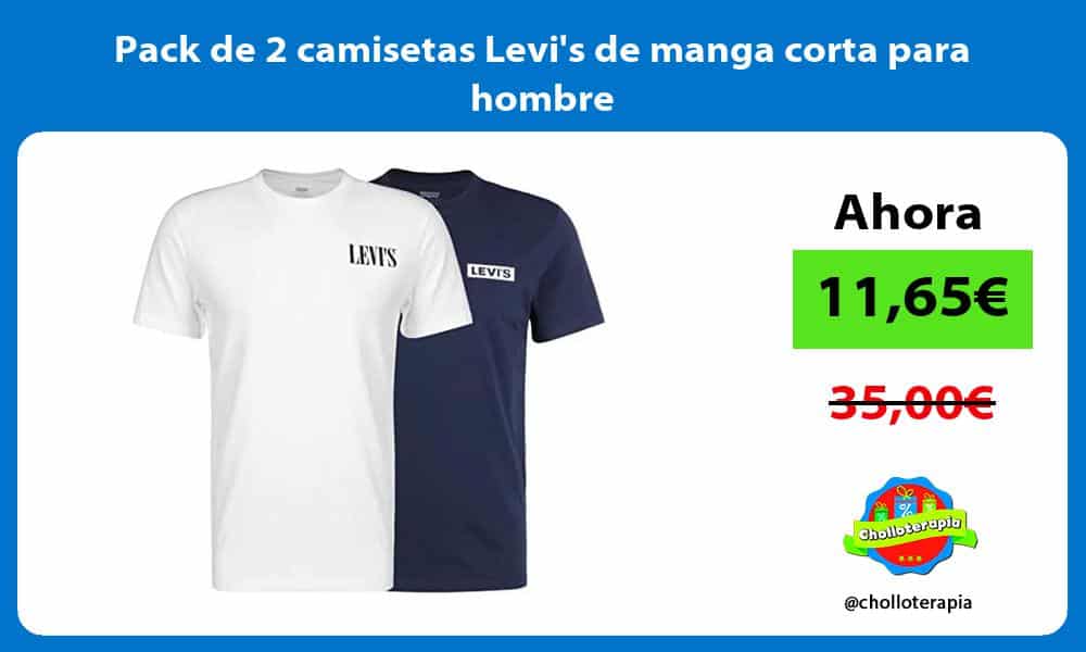 Pack de 2 camisetas Levis de manga corta para hombre
