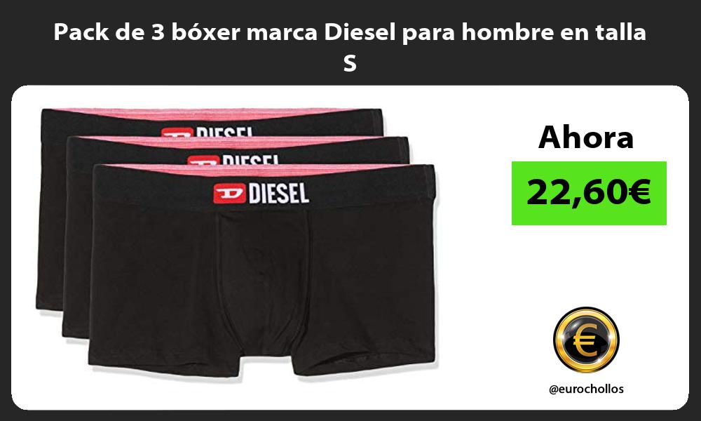 Pack de 3 bóxer marca Diesel para hombre en talla S