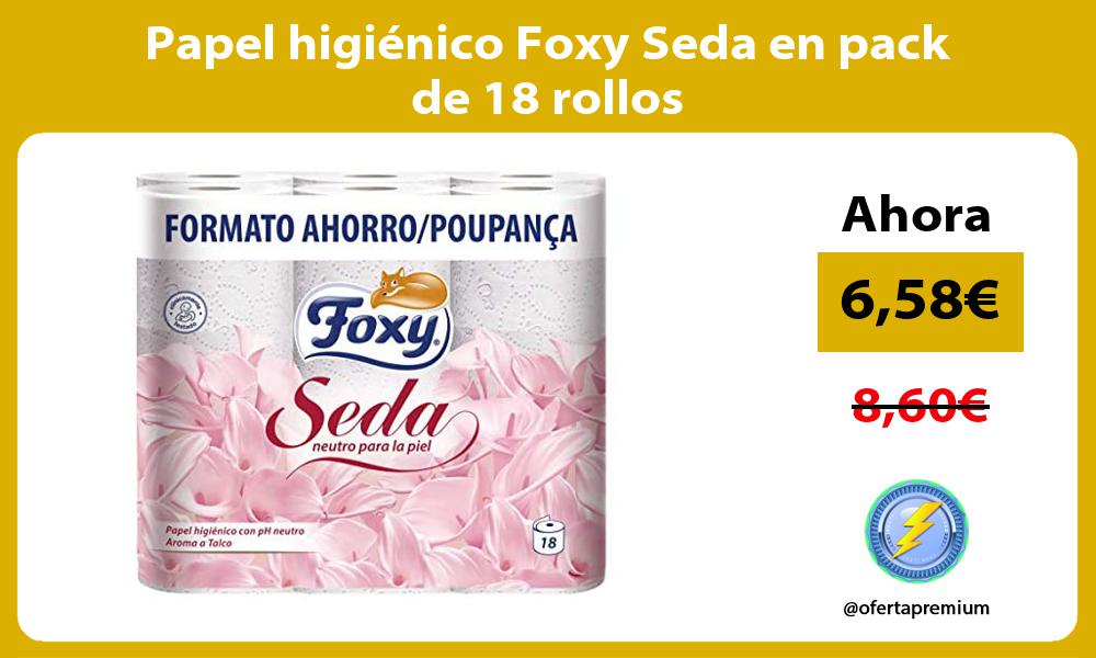 Papel higiénico Foxy Seda en pack de 18 rollos