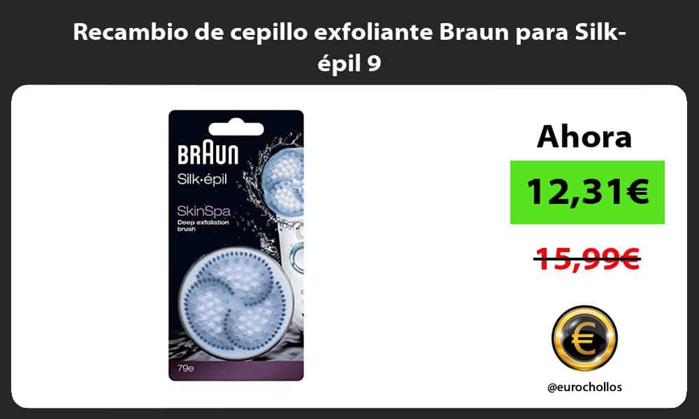 Recambio de cepillo exfoliante Braun para Silk épil 9