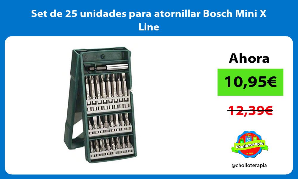 Set de 25 unidades para atornillar Bosch Mini X Line