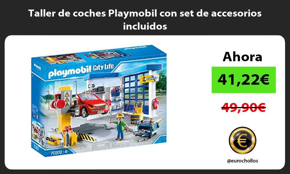 Taller de coches Playmobil con set de accesorios incluidos
