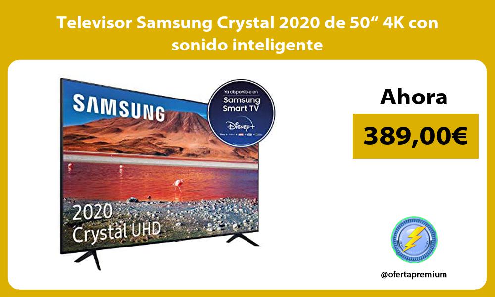 Televisor Samsung Crystal 2020 de 50“ 4K con sonido inteligente