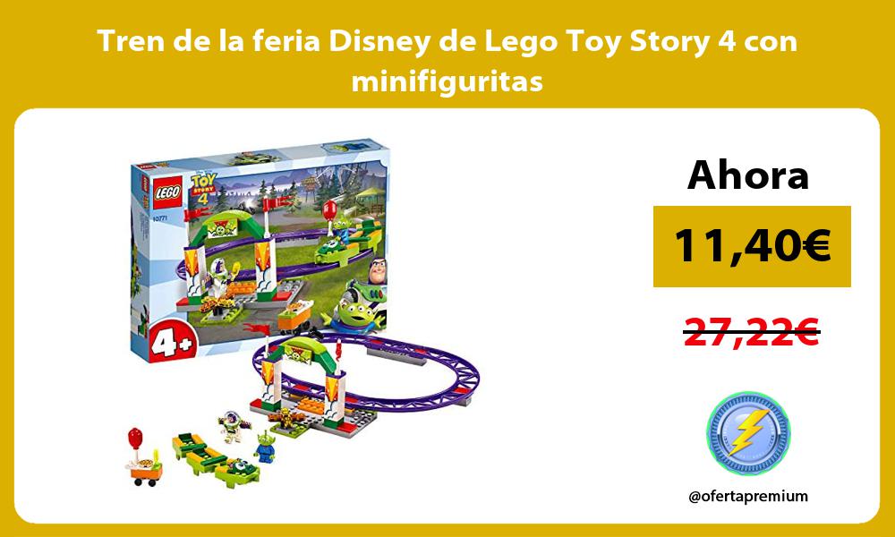 Tren de la feria Disney de Lego Toy Story 4 con minifiguritas