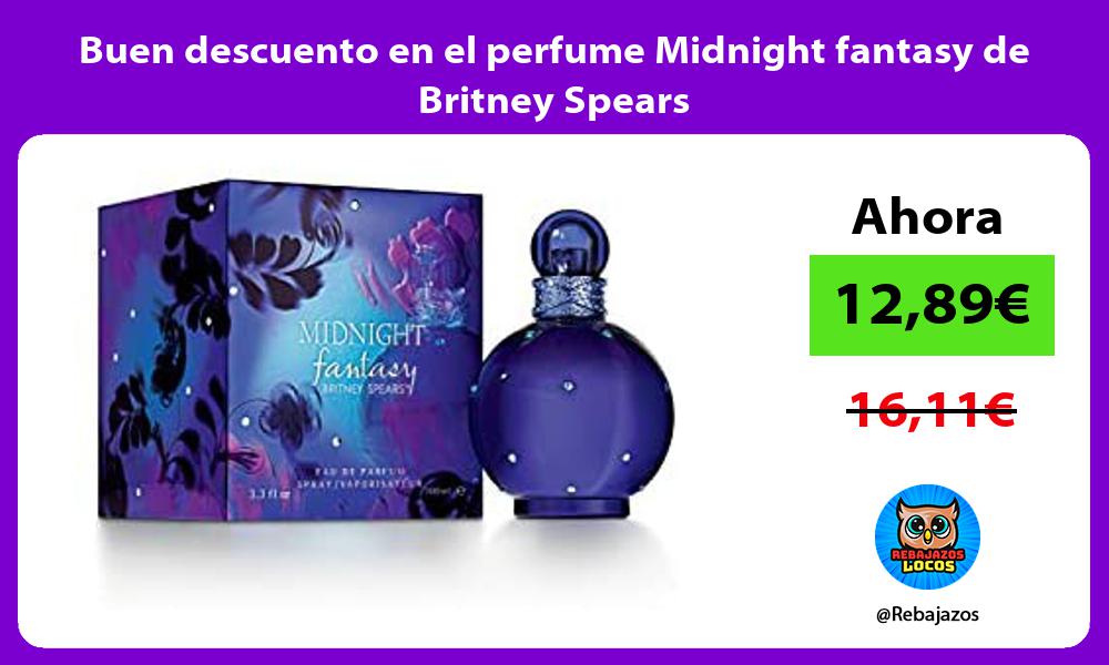 Buen descuento en el perfume Midnight fantasy de Britney Spears