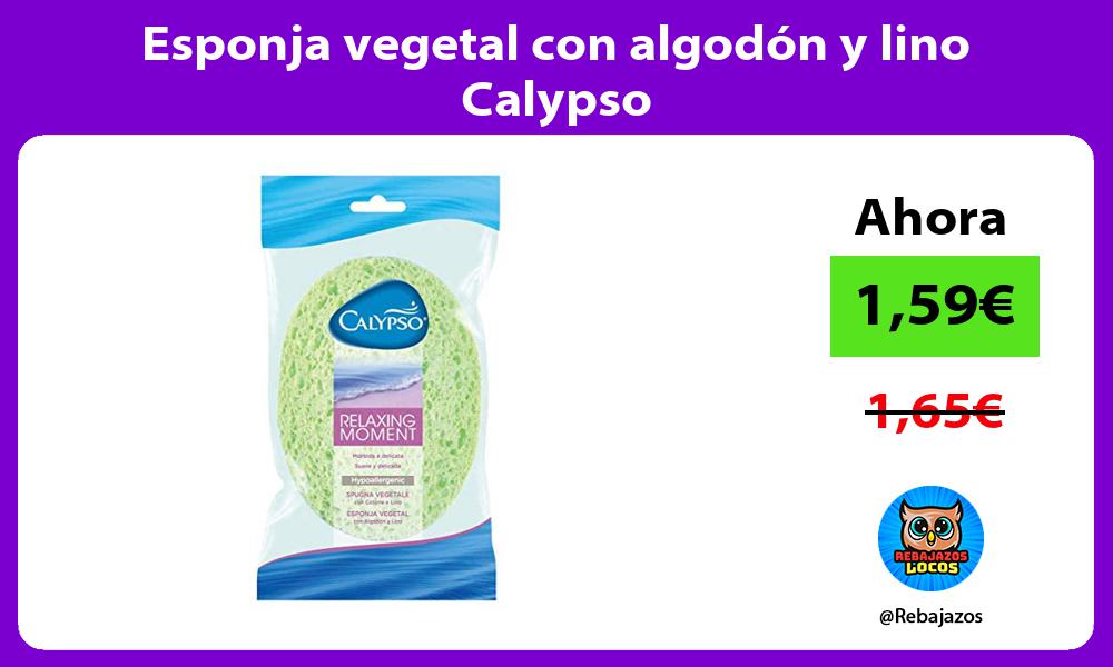 Esponja vegetal con algodon y lino Calypso