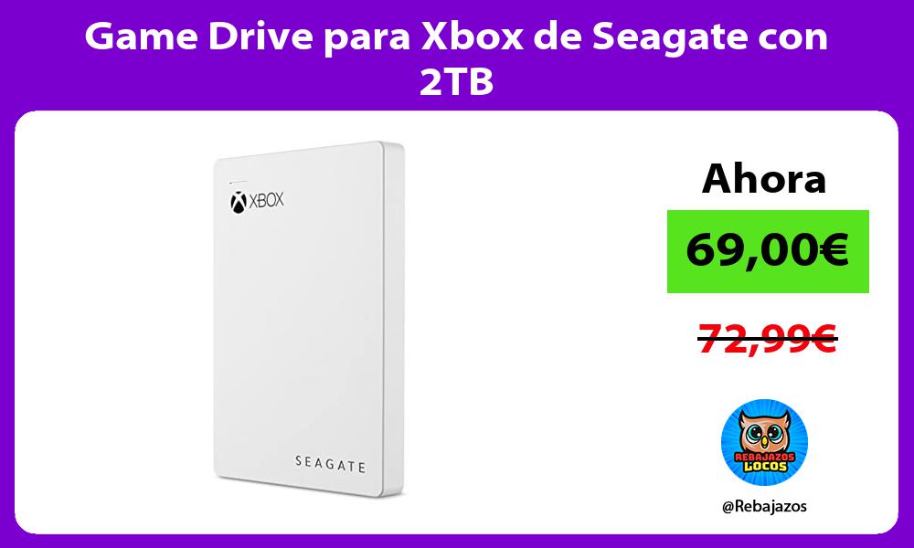 Game Drive para Xbox de Seagate con 2TB