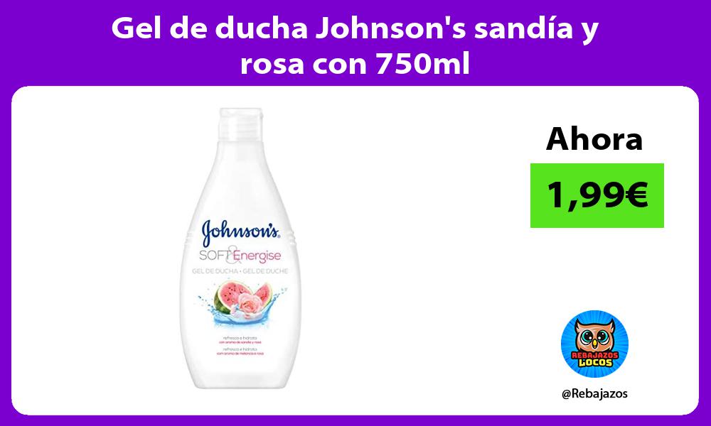Gel de ducha Johnsons sandia y rosa con 750ml