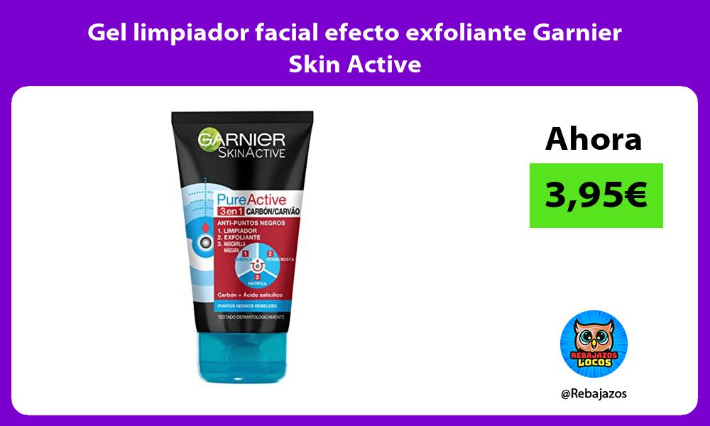 Gel limpiador facial efecto exfoliante Garnier Skin Active