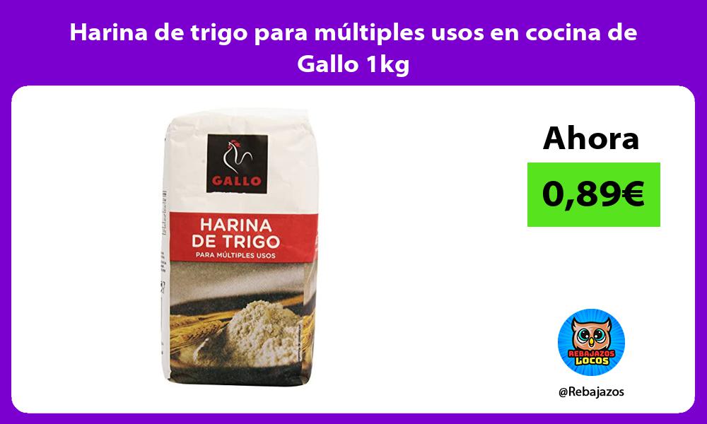 Harina de trigo para multiples usos en cocina de Gallo 1kg