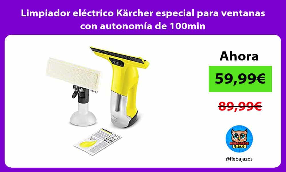 Limpiador electrico Karcher especial para ventanas con autonomia de 100min