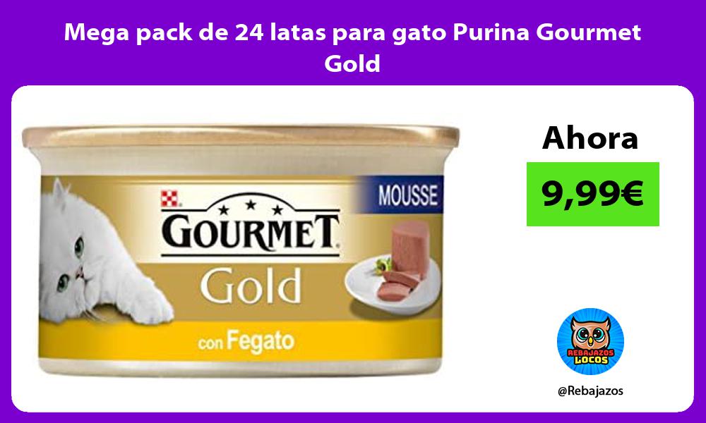 Mega pack de 24 latas para gato Purina Gourmet Gold