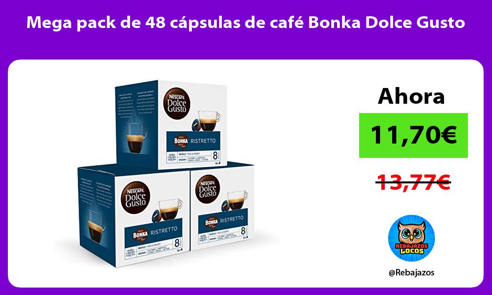 Mega pack de 48 capsulas de cafe Bonka Dolce Gusto