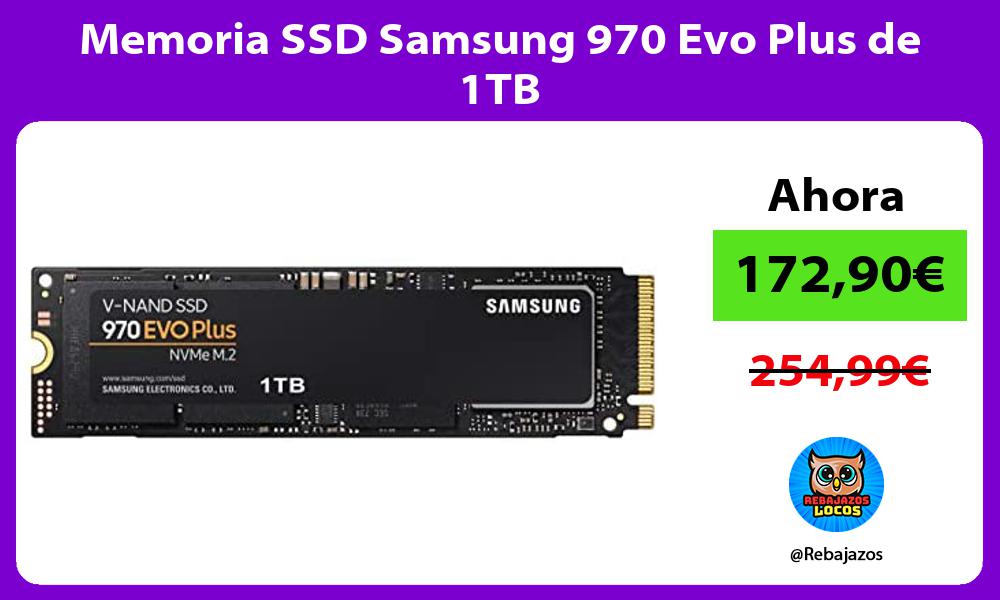 Memoria SSD Samsung 970 Evo Plus de 1TB