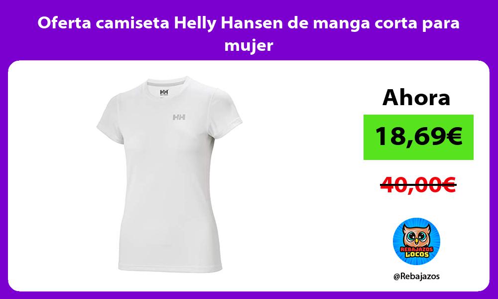 Oferta camiseta Helly Hansen de manga corta para mujer