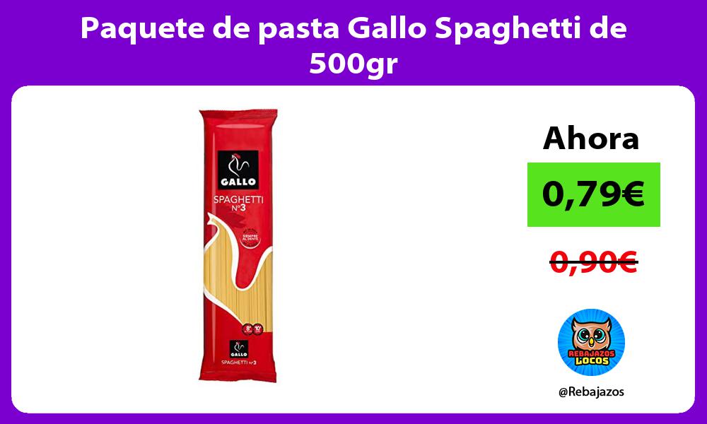 Paquete de pasta Gallo Spaghetti de 500gr