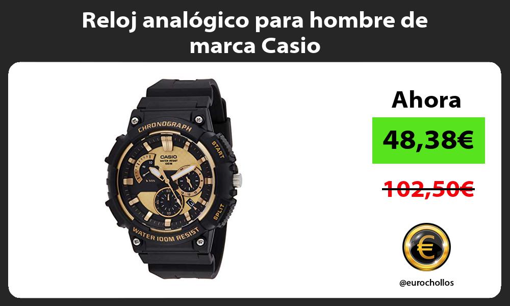 Reloj analogico para hombre de marca Casio