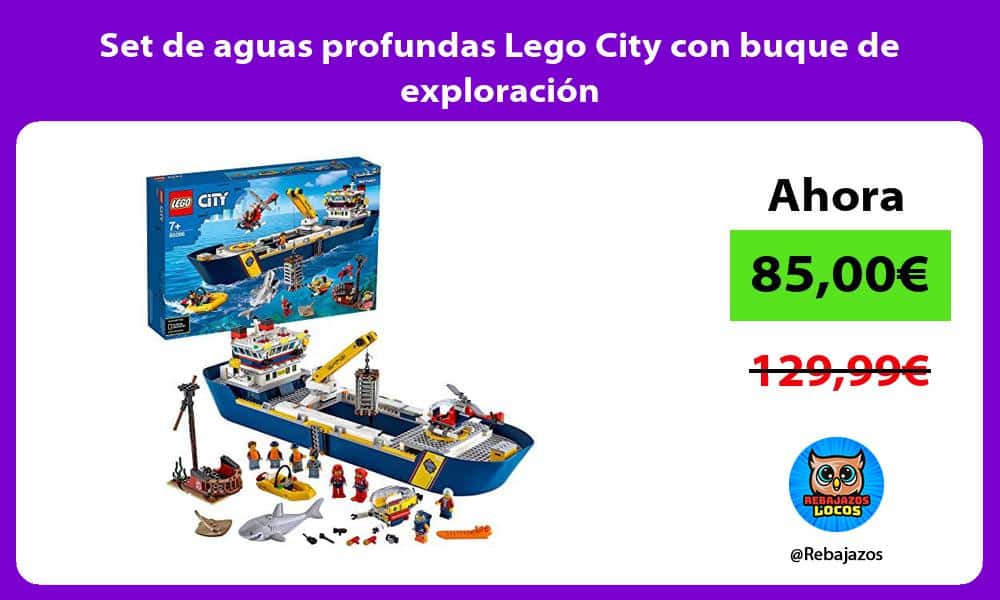 Set de aguas profundas Lego City con buque de exploracion