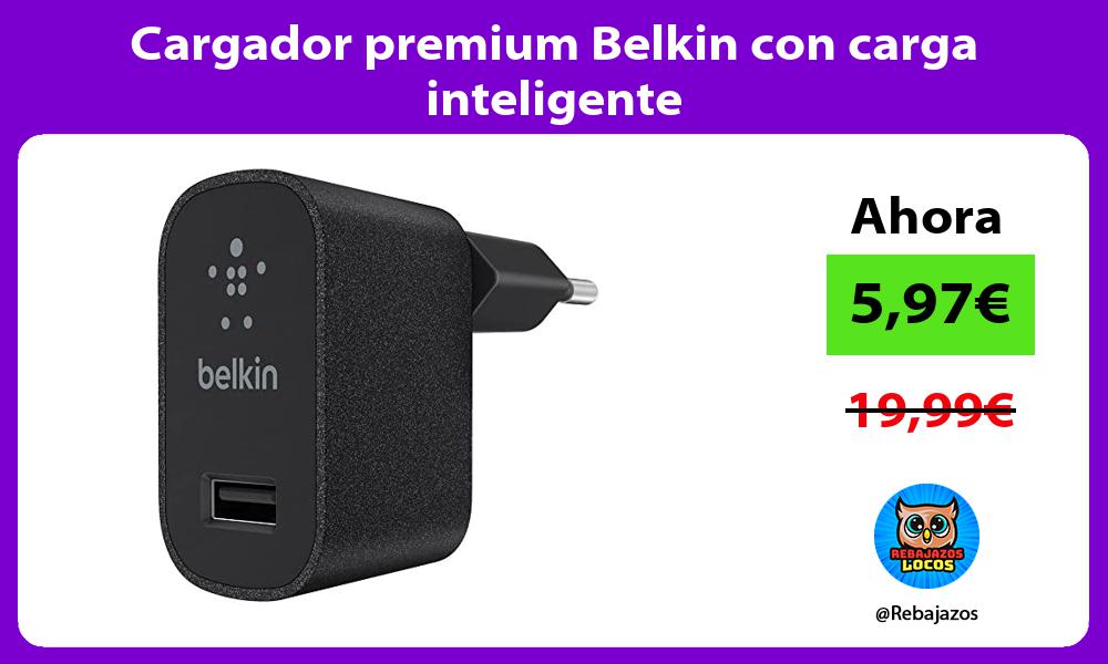 Cargador premium Belkin con carga inteligente
