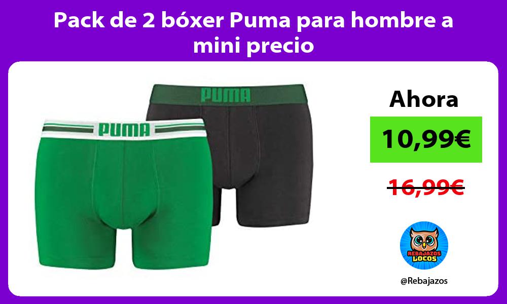 Pack de 2 boxer Puma para hombre a mini precio