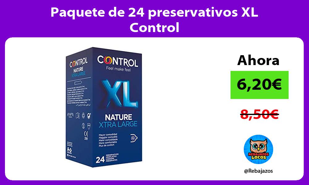 Paquete de 24 preservativos XL Control