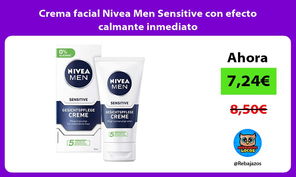 Crema facial Nivea Men Sensitive con efecto calmante inmediato