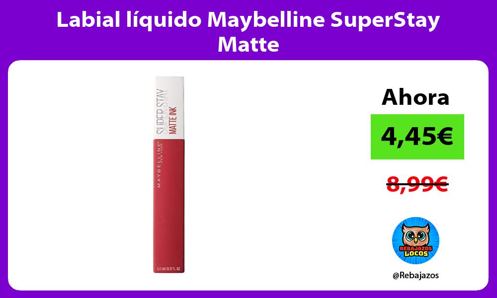 Labial liquido Maybelline SuperStay Matte
