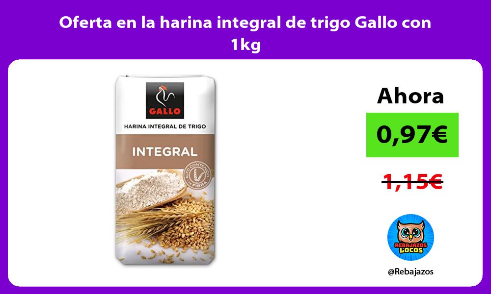 Oferta en la harina integral de trigo Gallo con 1kg