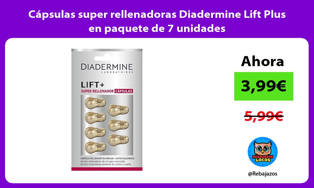 Capsulas super rellenadoras Diadermine Lift Plus en paquete de 7 unidades