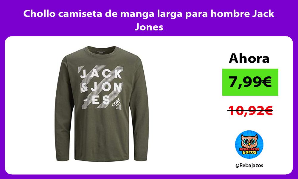 Chollo camiseta de manga larga para hombre Jack Jones