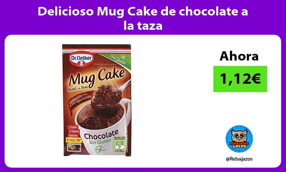 Delicioso Mug Cake de chocolate a la taza