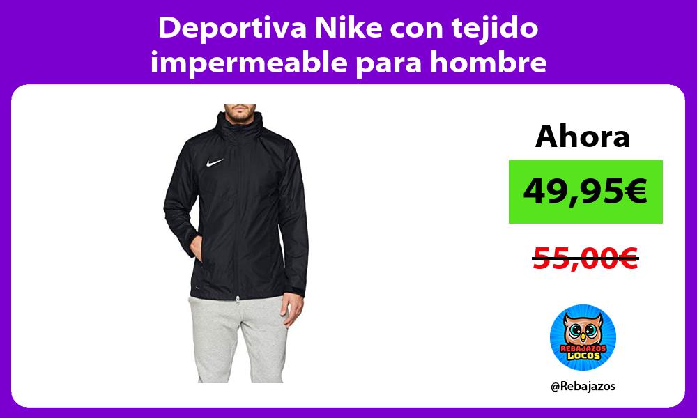 Deportiva Nike con tejido impermeable para hombre