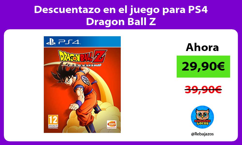 Descuentazo en el juego para PS4 Dragon Ball Z