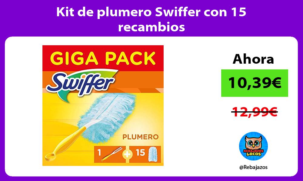 Kit de plumero Swiffer con 15 recambios
