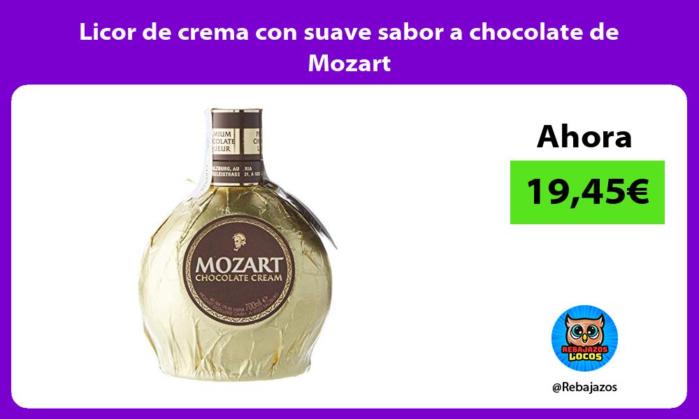 Licor de crema con suave sabor a chocolate de Mozart