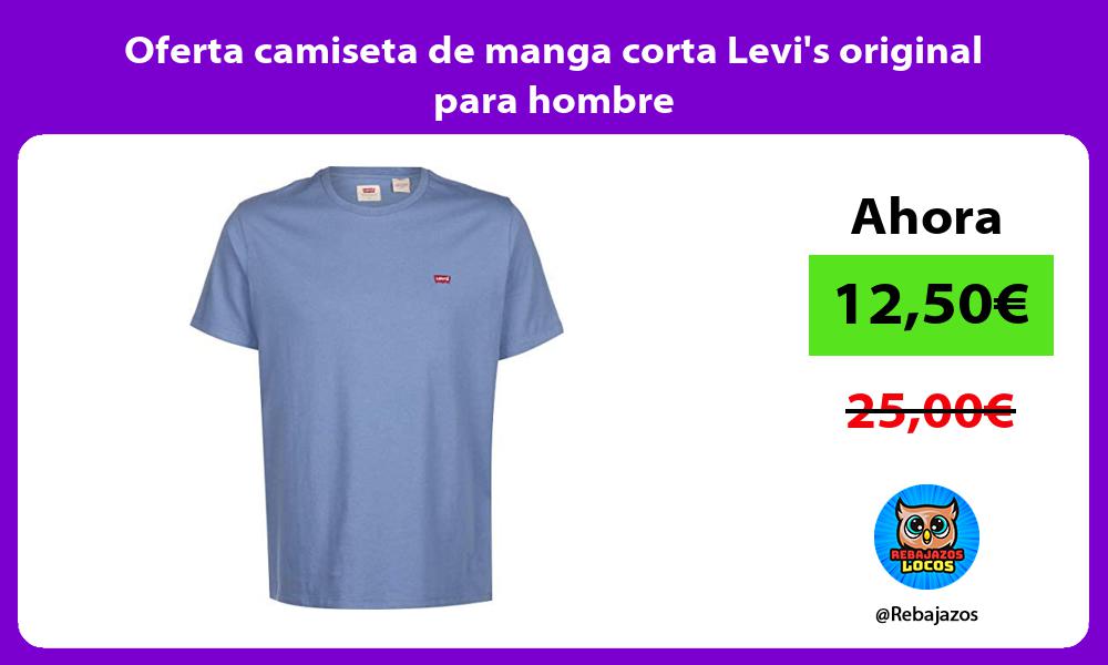 Oferta camiseta de manga corta Levis original para hombre