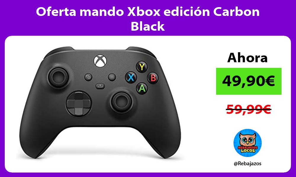 Oferta mando Xbox edicion Carbon Black