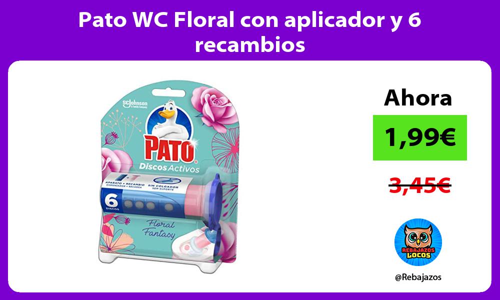 Pato WC Floral con aplicador y 6 recambios