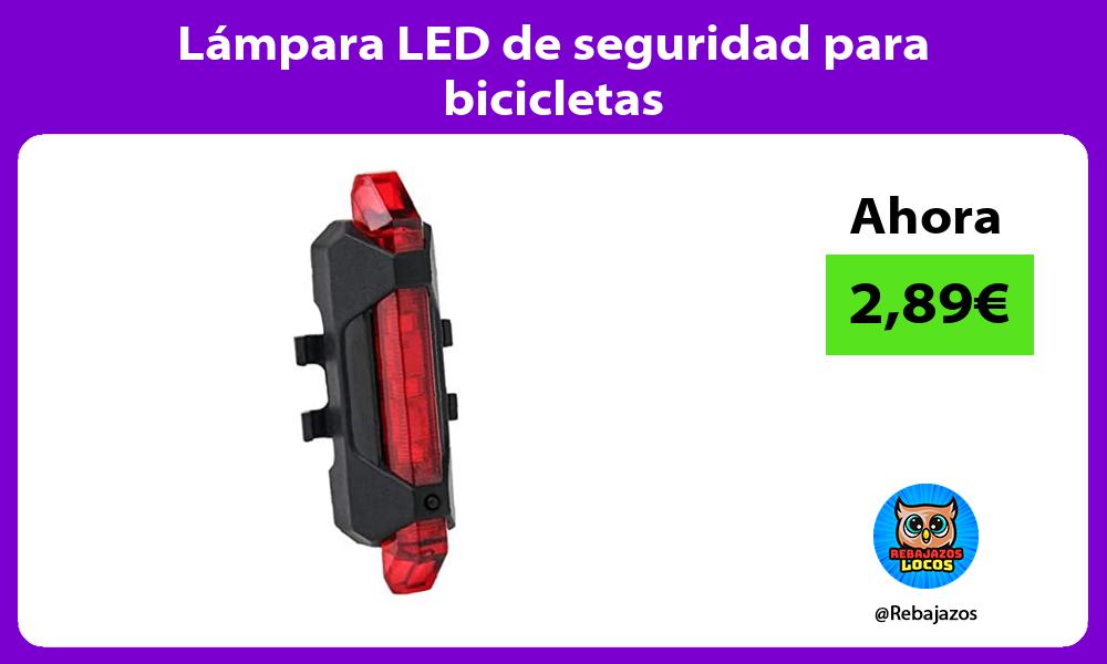 Lampara LED de seguridad para bicicletas